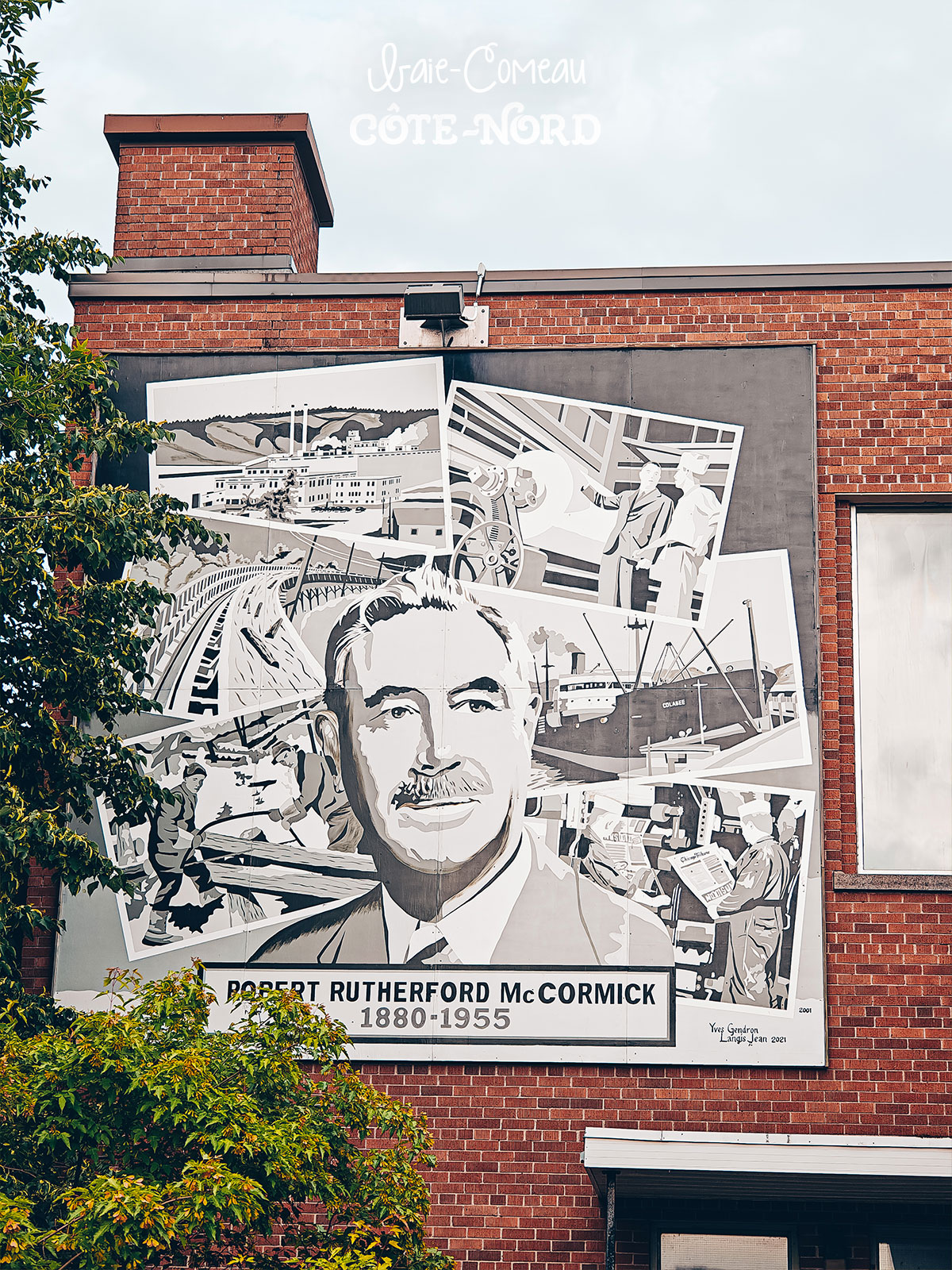 Murale peinte sur un mur de briques