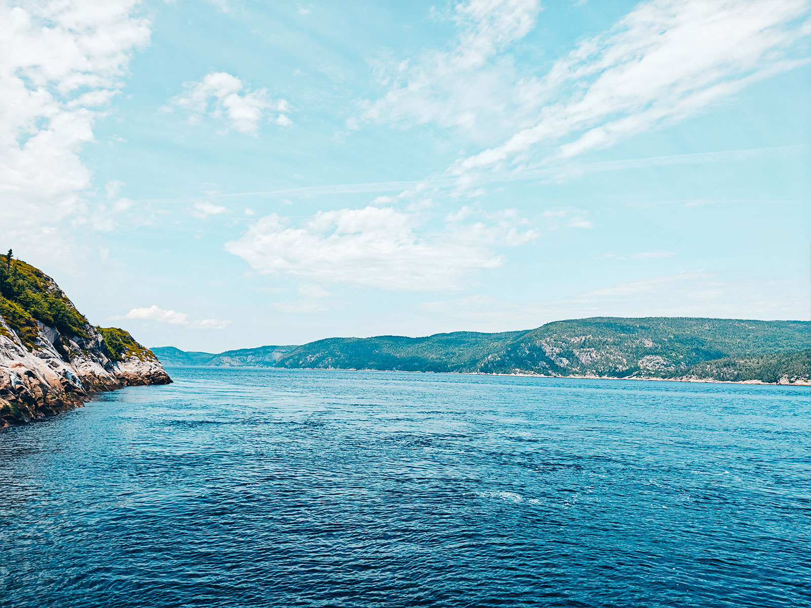 Le fjord depuis Baie-Sainte-Catherine