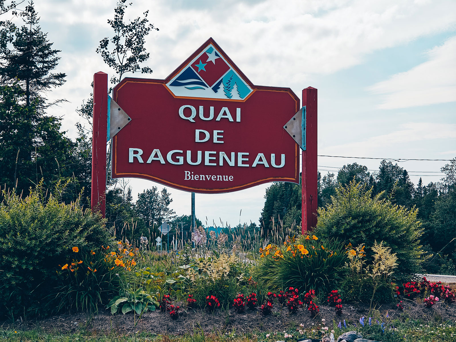 Panneau d'accueil du quai de Ragueneau