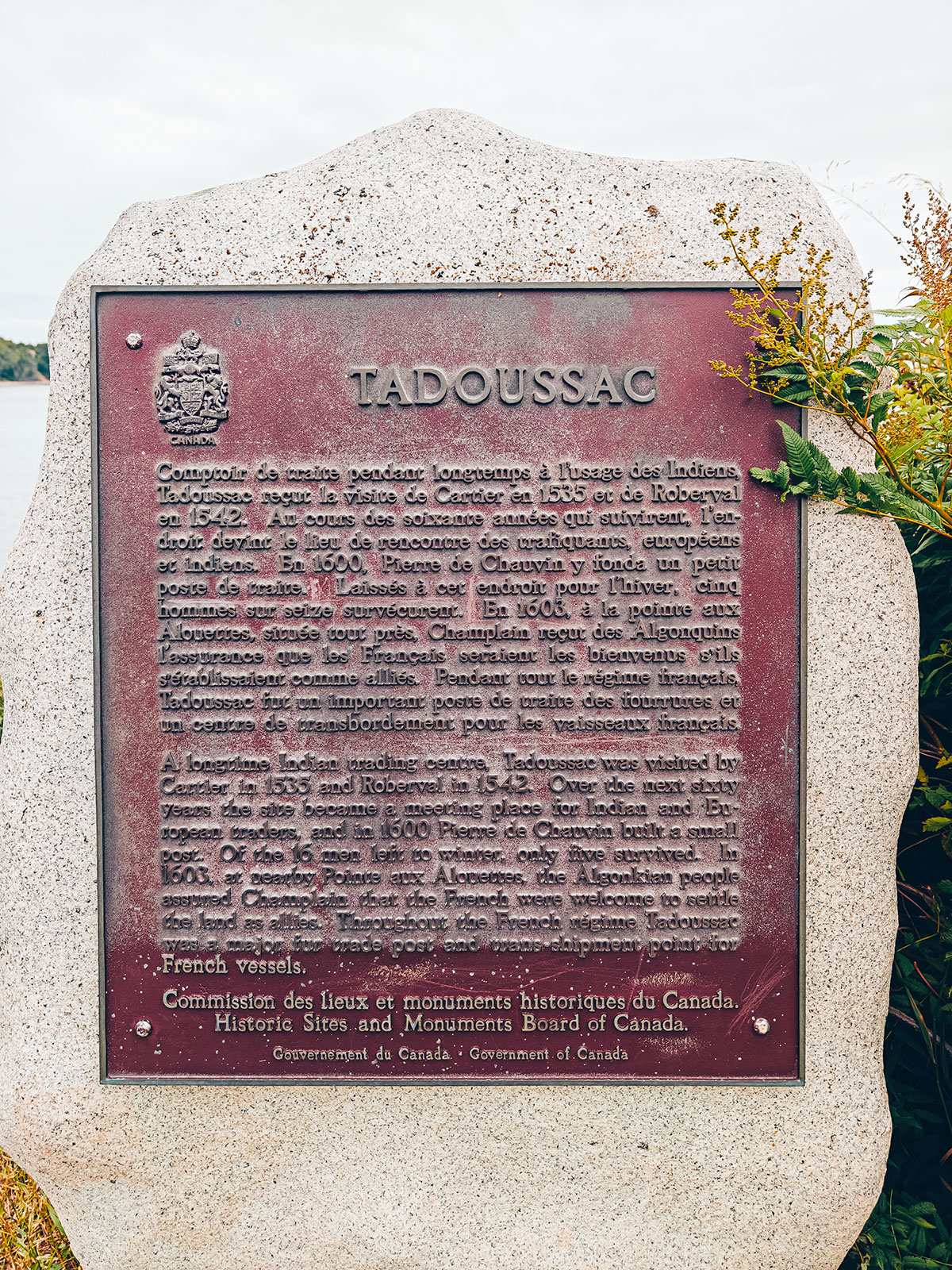 Un panneau d’interprétation historique sur Tadoussac