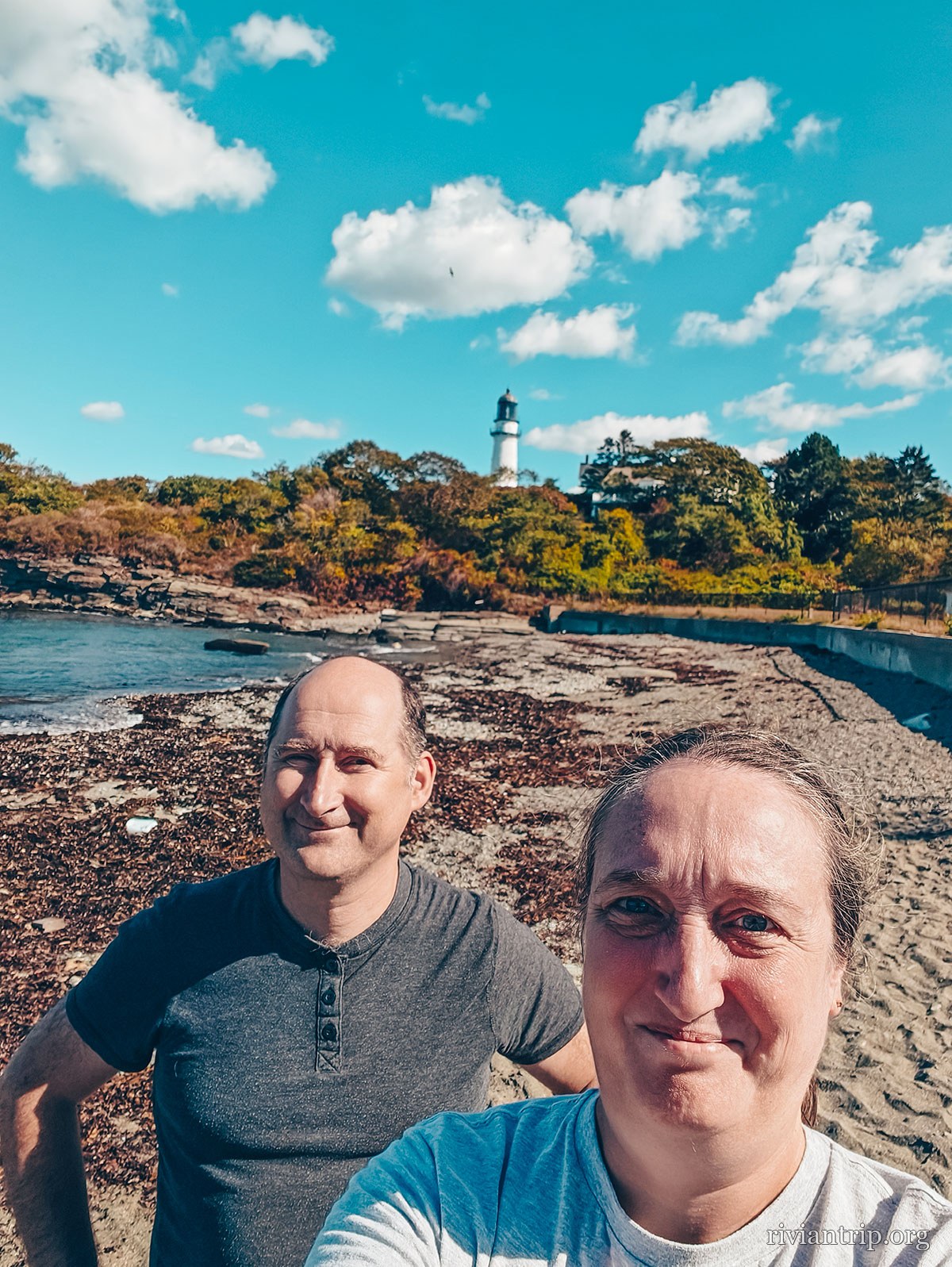 La côte rocheuse de Cape Elizabeth et son phare