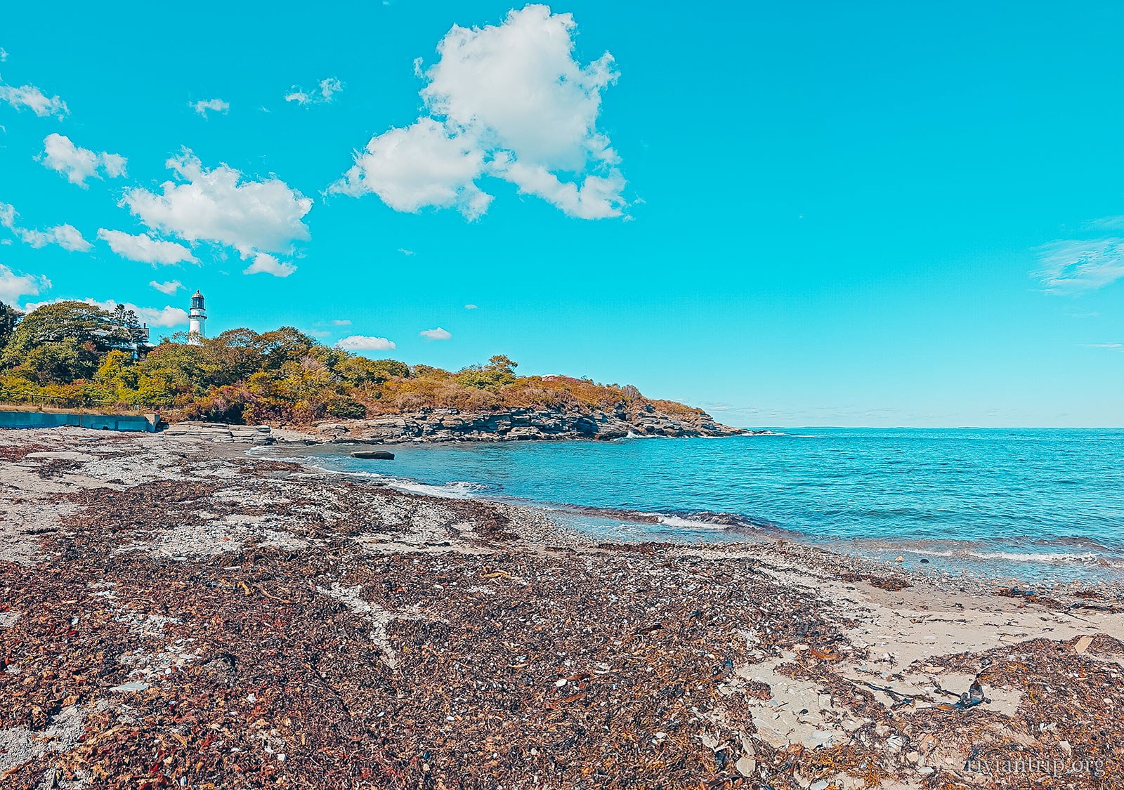 La côte rocheuse de Cape Elizabeth et son phare