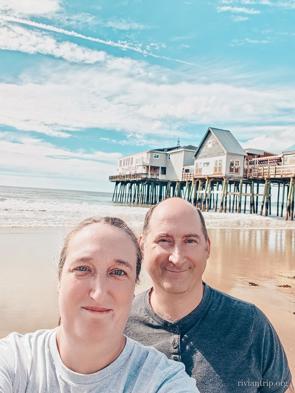 La plage d’Old Orchard Beach et sa jetée sur pilotis