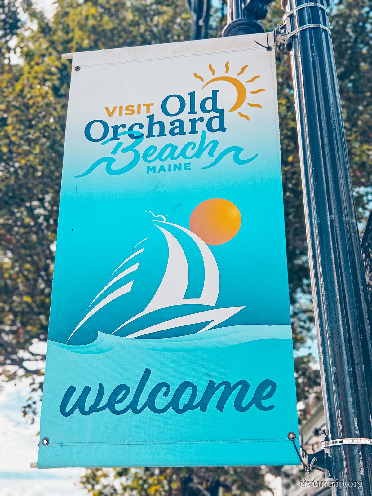 La bannière « Visit Old Orchard Beach · welcome »