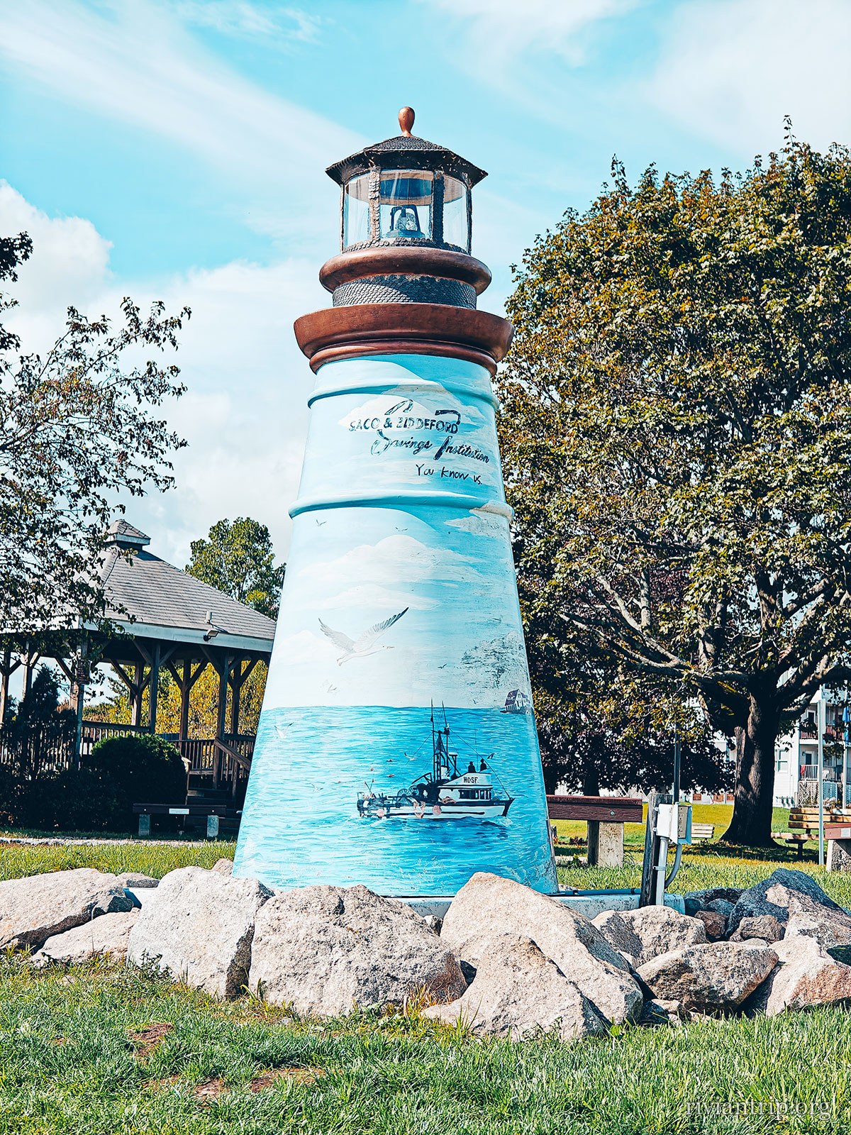 Les rues d’Old Orchard Beach, en bord de plage
