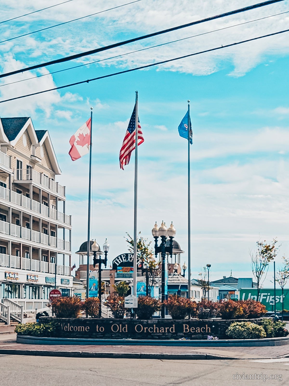 Les rues d’Old Orchard Beach, en bord de plage