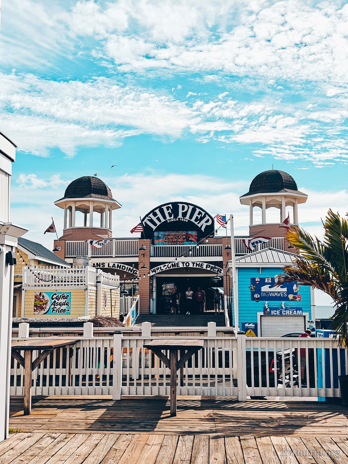 Les rues d’Old Orchard Beach, en bord de plage