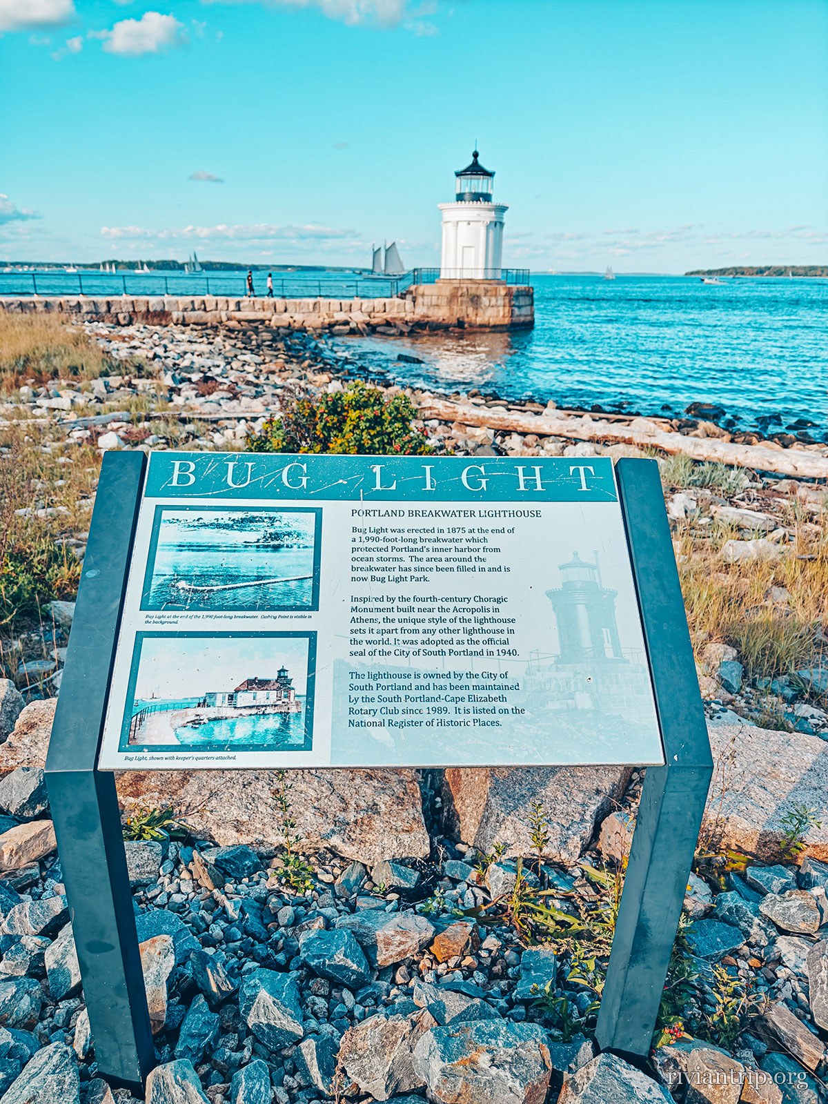 Bug Light, le petit phare du brise-lames de South Portland