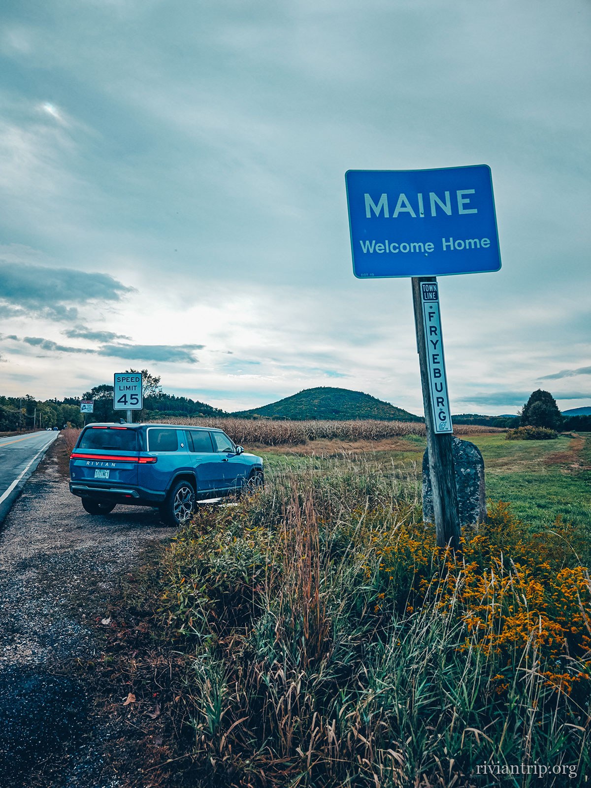Le panneau d’entrée dans le Maine : « Welcome Home »