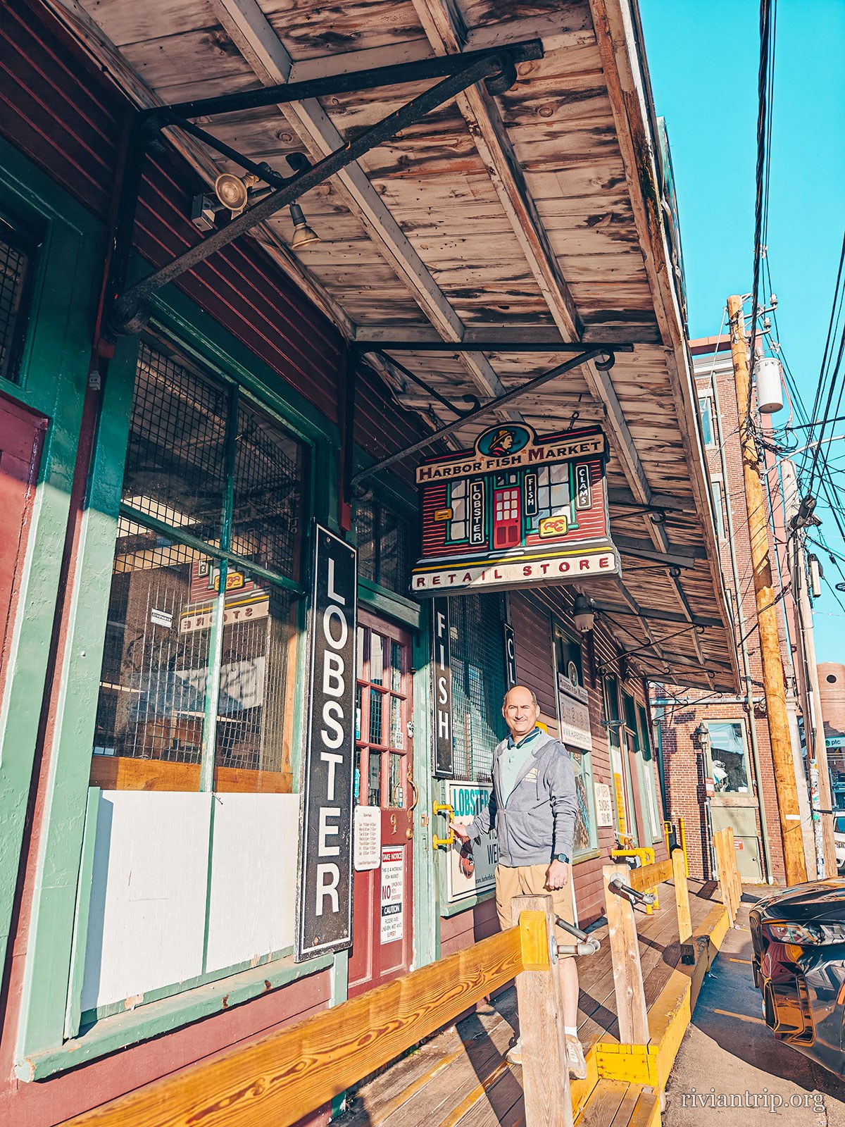 Une rue de Portland, dans la brique du Old Port