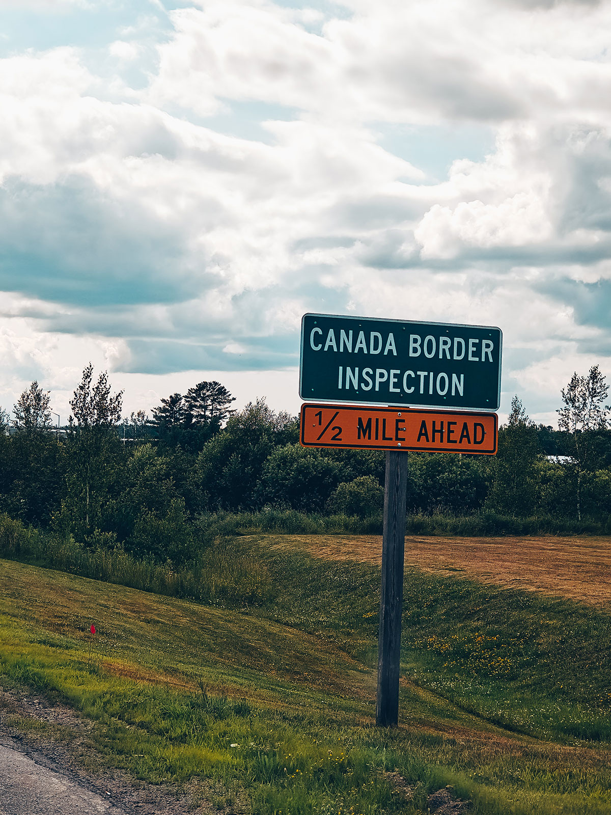 Frontière entre le Maine et le Nouveau-Brunswick, Canada