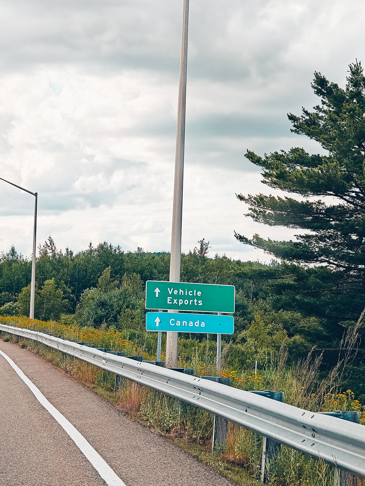 Frontière entre le Maine et le Nouveau-Brunswick, Canada