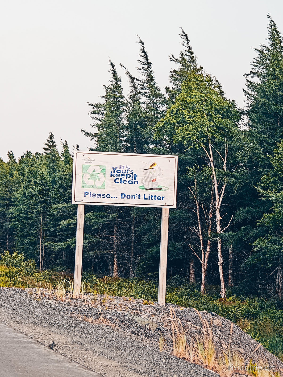 Panneaux routiers, Terre-Neuve-et-Labrador, Canada