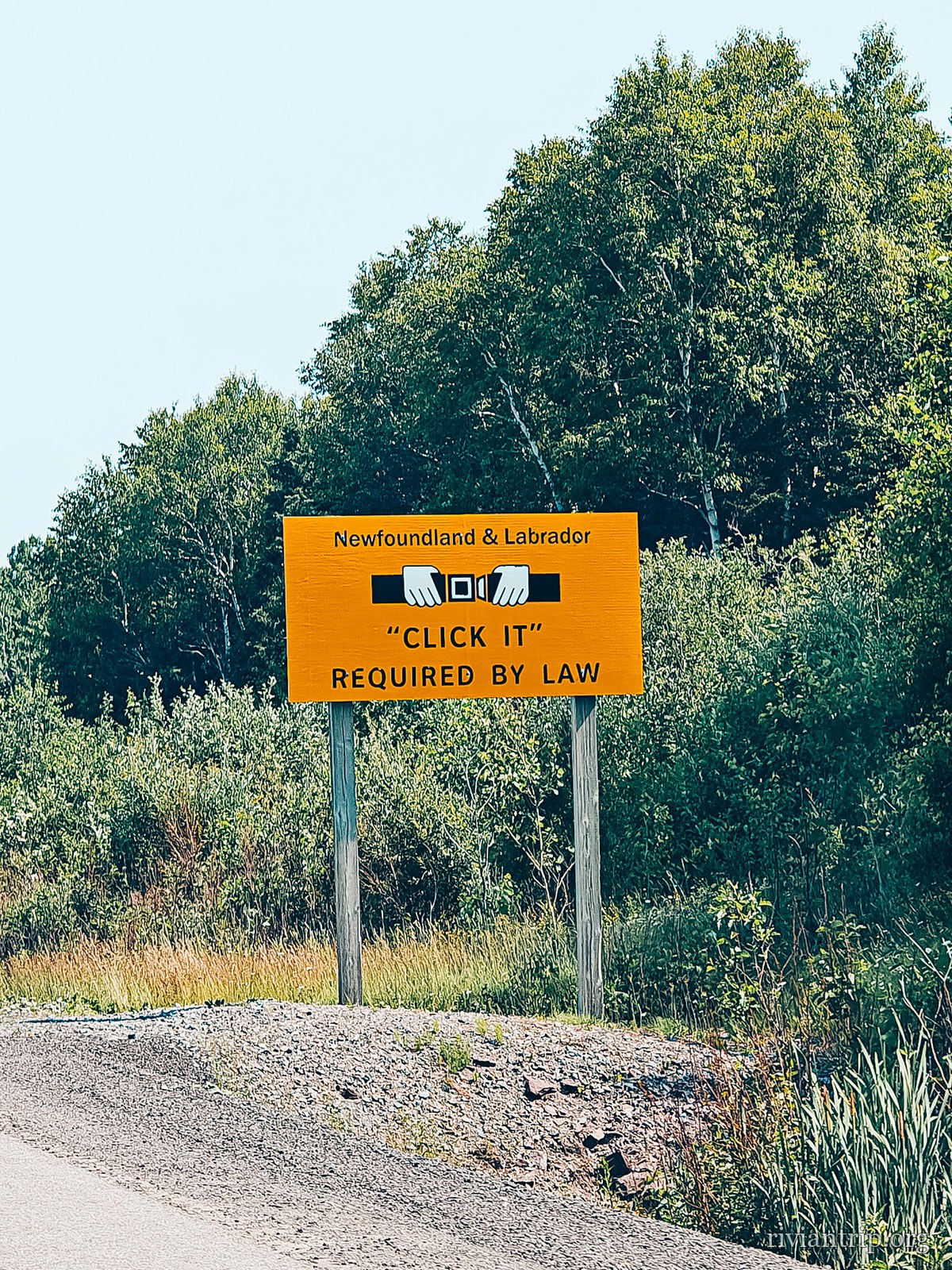 Panneaux routiers, Terre-Neuve-et-Labrador, Canada