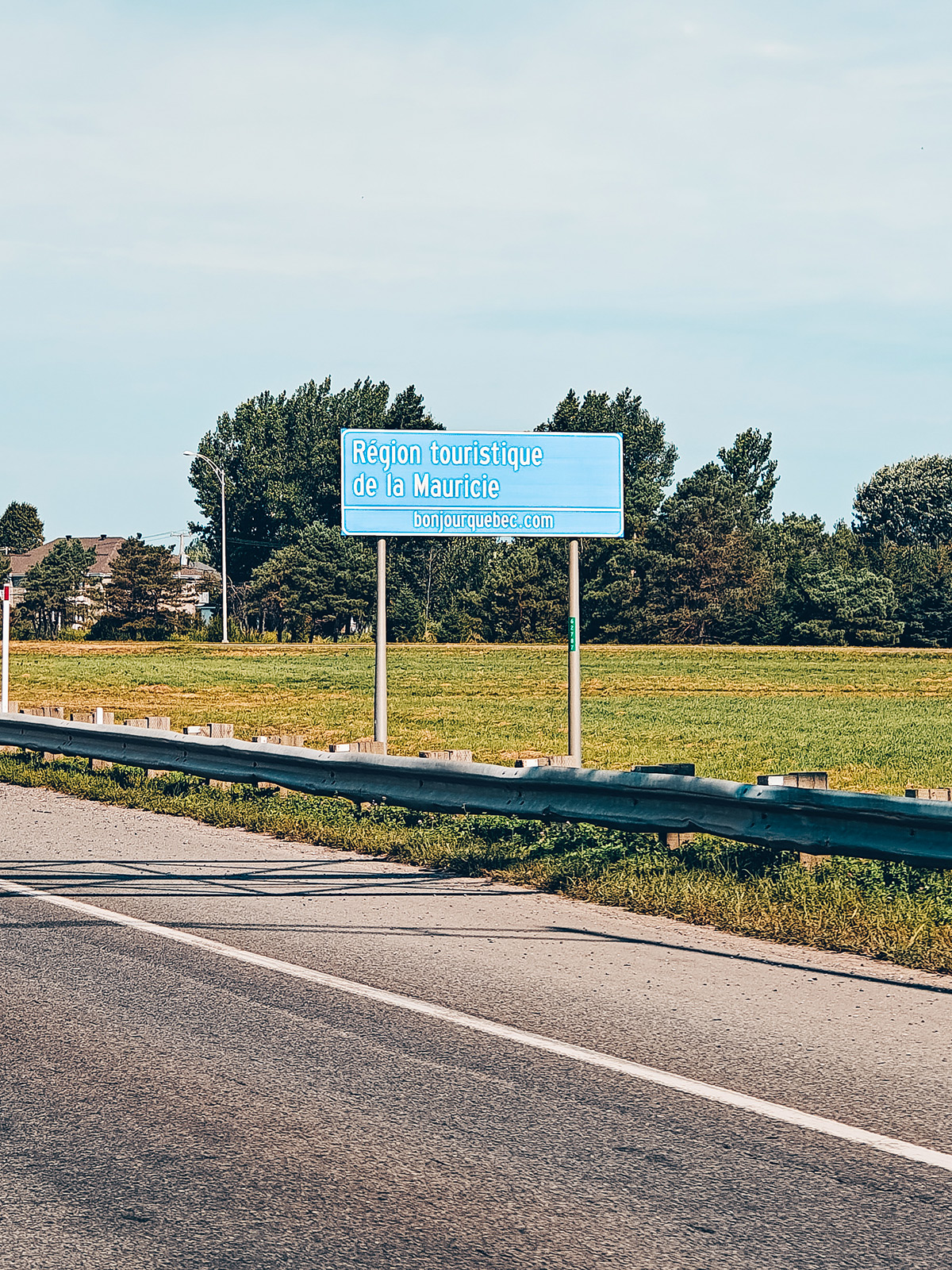 Les panneaux de l’autoroute 55 à l’approche de Trois-Rivières